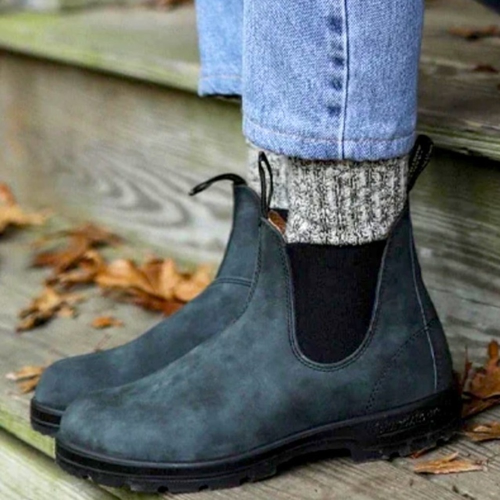 Blundstone Unisex Grey Rustic Boots Size 8